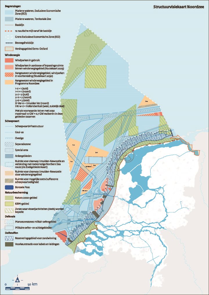 Structuurvisiekaart Noordzee – Kaart 3 Programma Noordzee 2022-2027