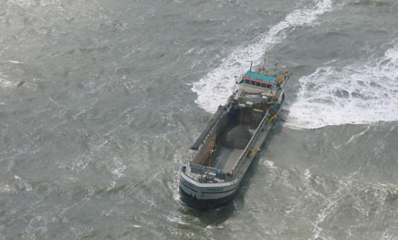 Schelpenwining in de Waddenzee