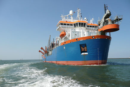 Dredging in the North Sea