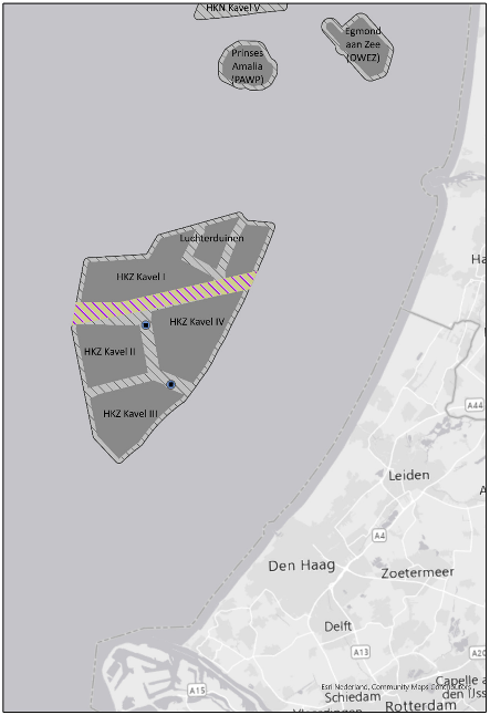 Windenergiegebied Hollandse Kust (zuid) met doorvaartpassage