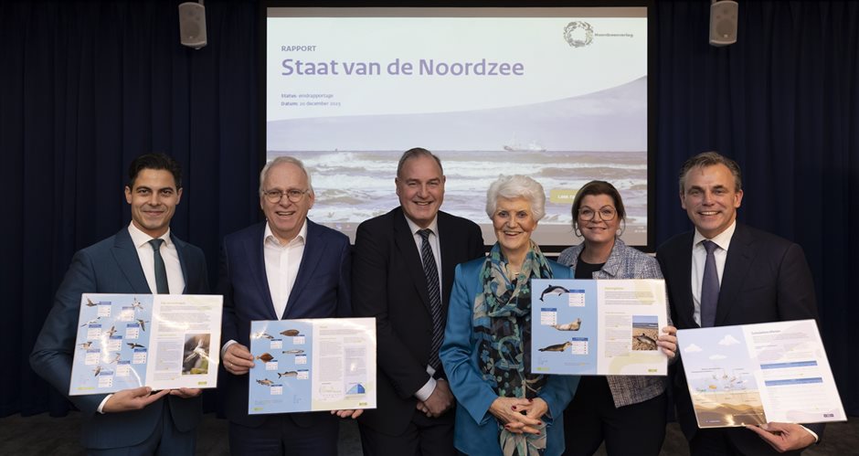 Ministers nemen Staat van de Noordzee in ontvangst