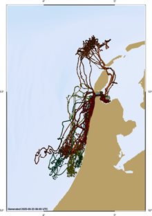 Figuur 1. Zeehonden tracks