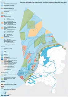 Maritiem Ruimtelijk Plan kaart programma Noordzee 2022-2027